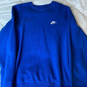Nike blue medium crewneck. Used - good.